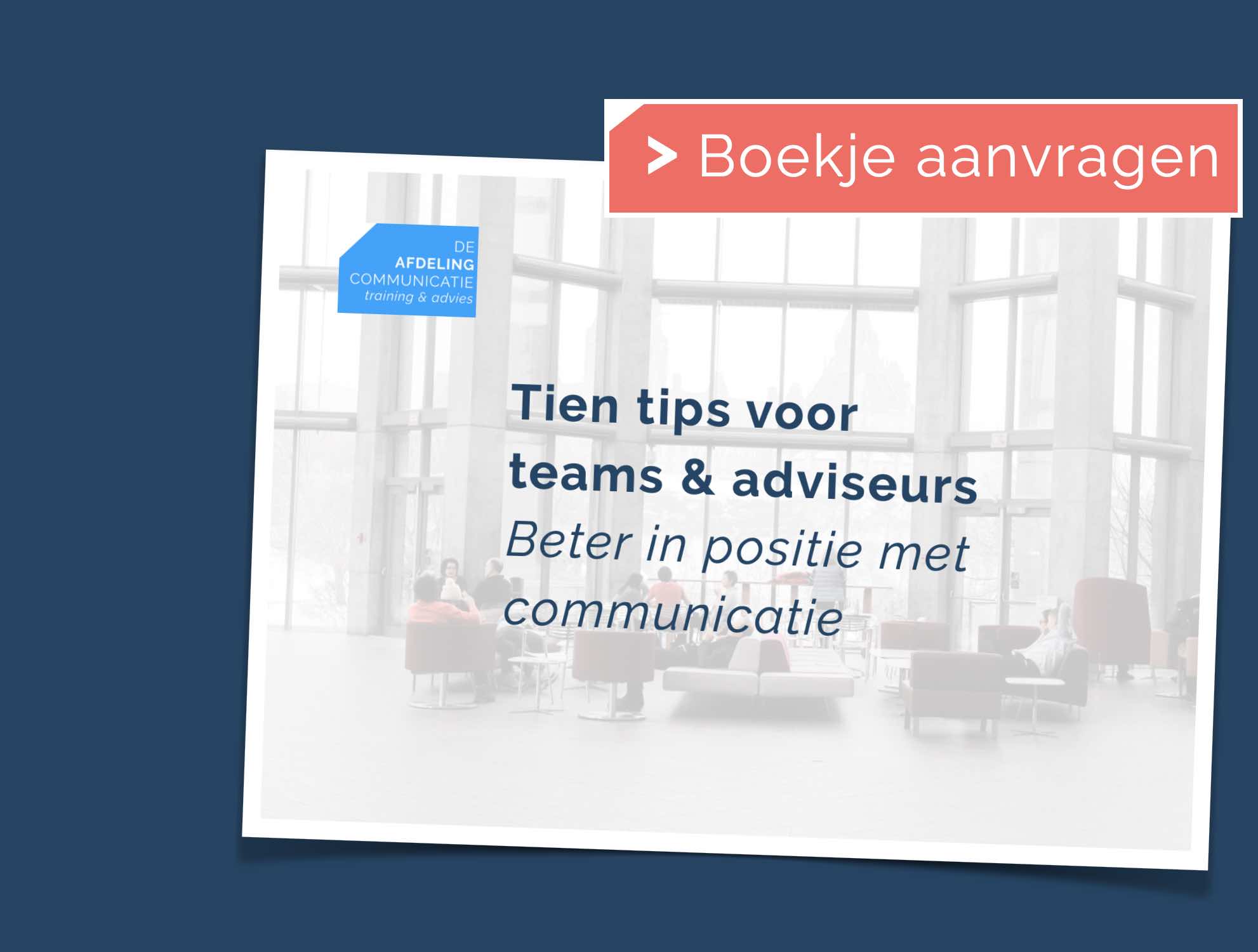 Boekje aanvragen met tips